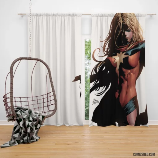 Ms. Marvel Marvelous Heroic Quest Comic Curtain