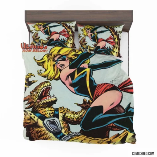 Ms. Marvel Teen Heroine Comic Bedding Set 1