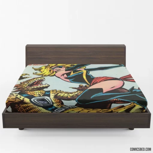 Ms. Marvel Teen Heroine Comic Fitted Sheet