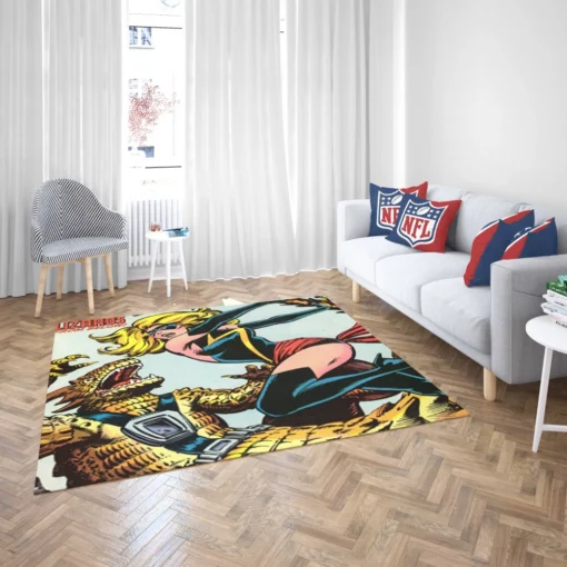 Ms. Marvel Teen Heroine Comic Rug 2