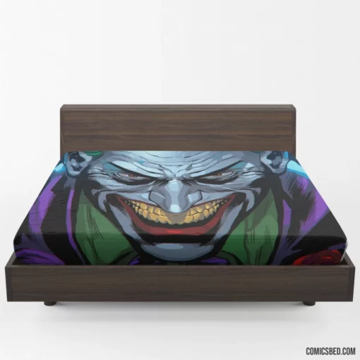 Mysterious Joker DC Emotions Unleashed Comic Fitted Sheet