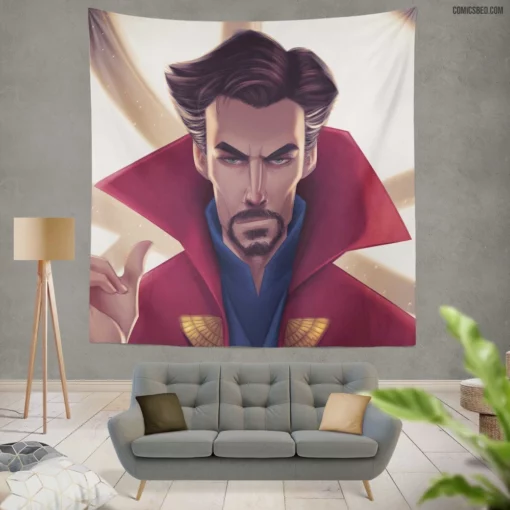 Mystic Arts Unleashed Marvel Doctor Strange Comic Wall Tapestry