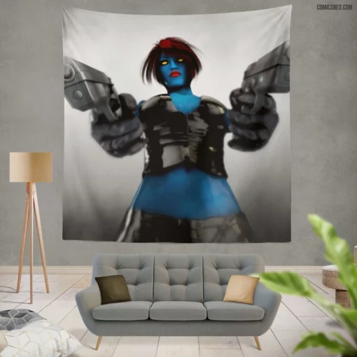 Mystique Marvel Enigmatic Mutant Comic Wall Tapestry