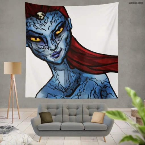 Mystique Marvel Shapeshifter Comic Wall Tapestry