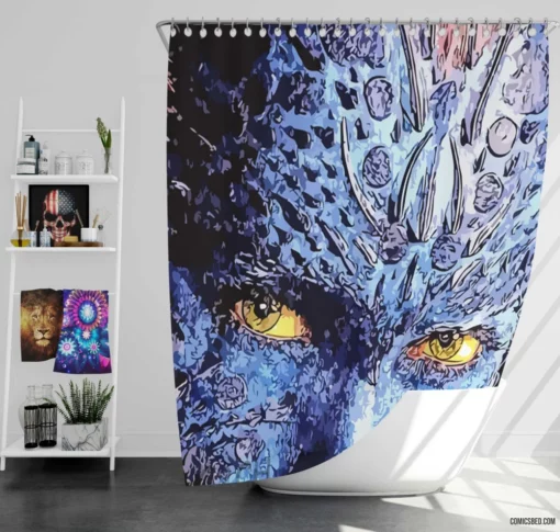 Mystique Shape-Shifting Intrigue Comic Shower Curtain