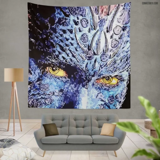 Mystique Shape-Shifting Intrigue Comic Wall Tapestry