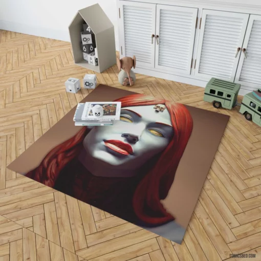 Mystique Shape-Shifting Spy Comic Rug 1