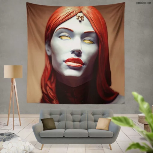 Mystique Shape-Shifting Spy Comic Wall Tapestry