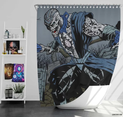 Nekron Master of the Dead Comic Shower Curtain