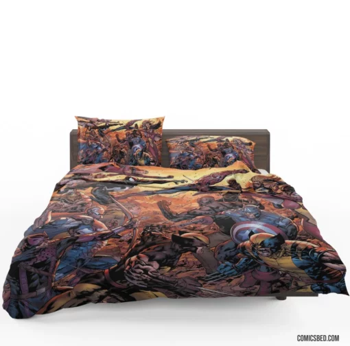 New Avengers Earth Mightiest Reborn Comic Bedding Set