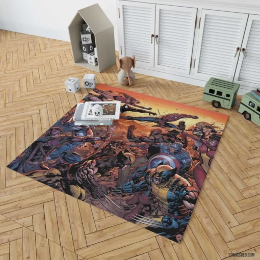 New Avengers Earth Mightiest Reborn Comic Rug 1