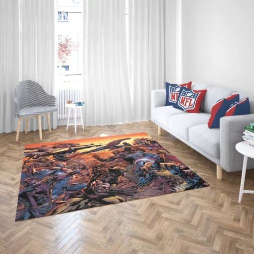 New Avengers Earth Mightiest Reborn Comic Rug 2