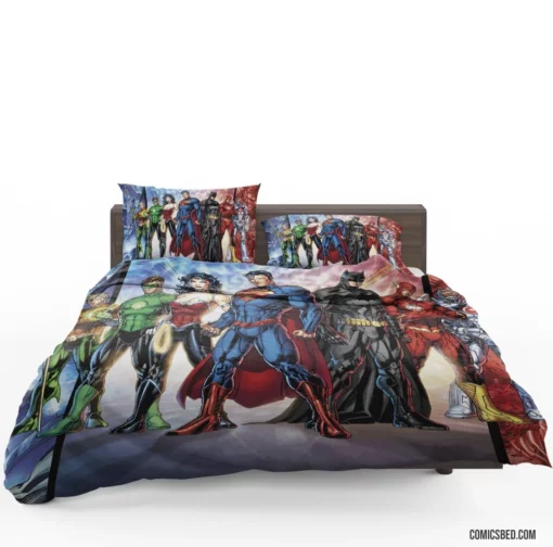 New Justice League Iconic Team Comic Bedding Set