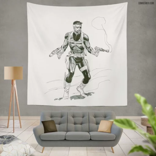 Nick Fury S.H.I.E.L.D. Leader Comic Wall Tapestry