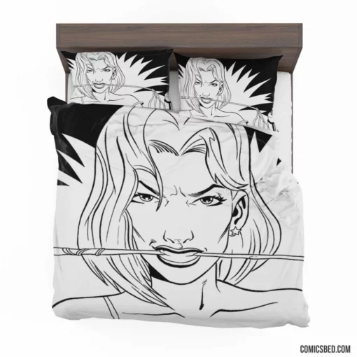 Night of Terror Strippers Face Werewolves Comic Bedding Set 1