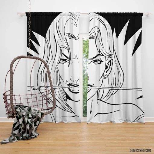 Night of Terror Strippers Face Werewolves Comic Curtain