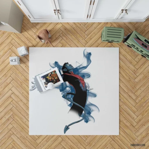 Nightcrawler Teleporting Hero Comic Rug