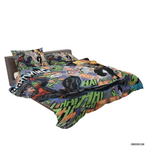 Nightwing Chronicles Blüdhaven Watcher Comic Bedding Set 2