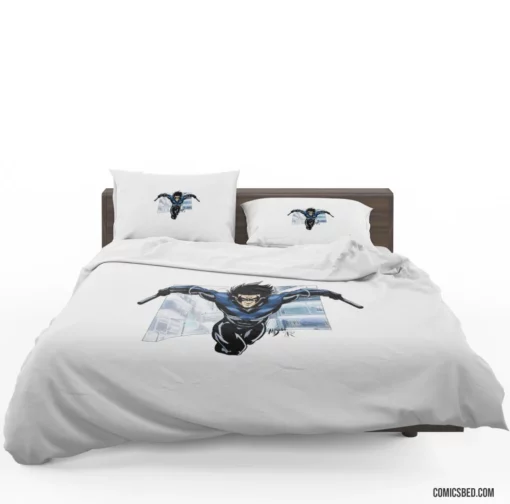 Nightwing Chronicles Dark Avenger Tale Comic Bedding Set