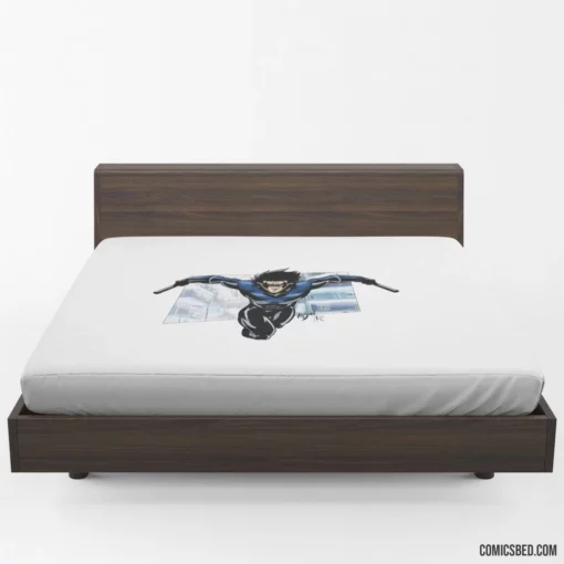 Nightwing Chronicles Dark Avenger Tale Comic Fitted Sheet