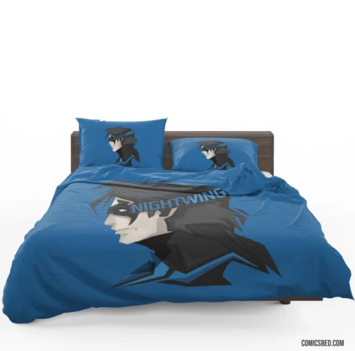 Nightwing Chronicles Gotham Hero Comic Bedding Set