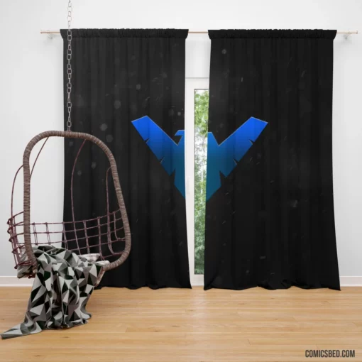 Nightwing DC Acrobatic Hero Comic Curtain