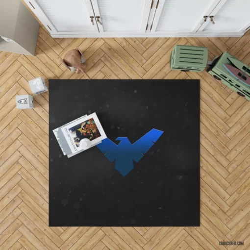 Nightwing DC Acrobatic Hero Comic Rug