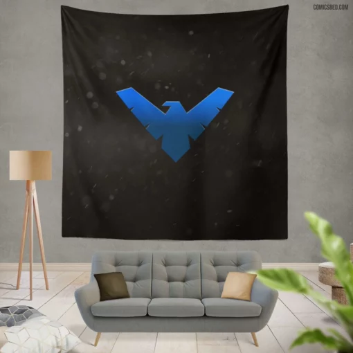 Nightwing DC Acrobatic Hero Comic Wall Tapestry