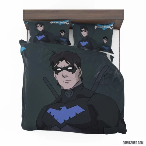 Nightwing DC Agile Night Guardian Comic Bedding Set 1