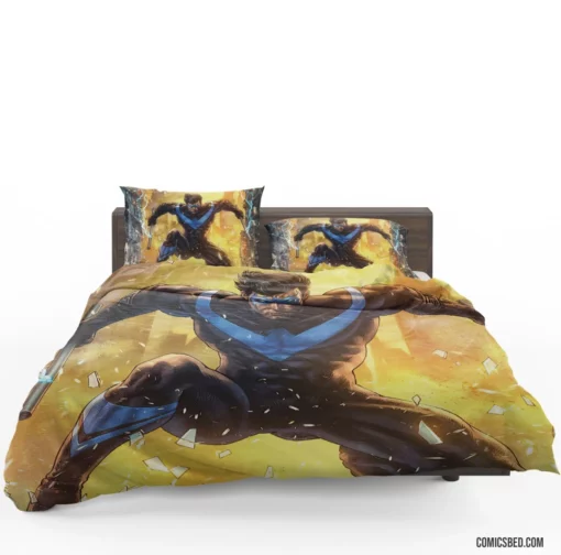 Nightwing DC Agile Nighttime Hero Comic Bedding Set