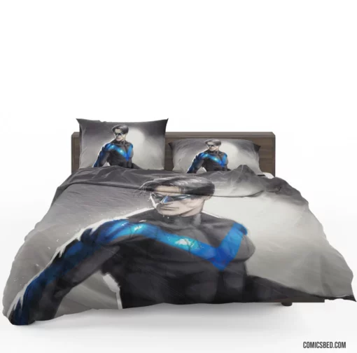 Nightwing DC Agile Vigilante Comic Bedding Set