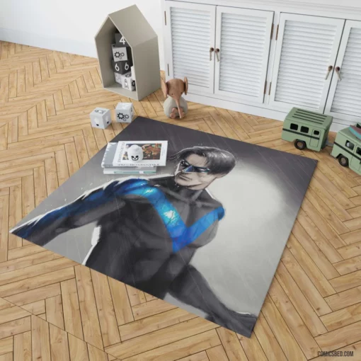 Nightwing DC Agile Vigilante Comic Rug 1