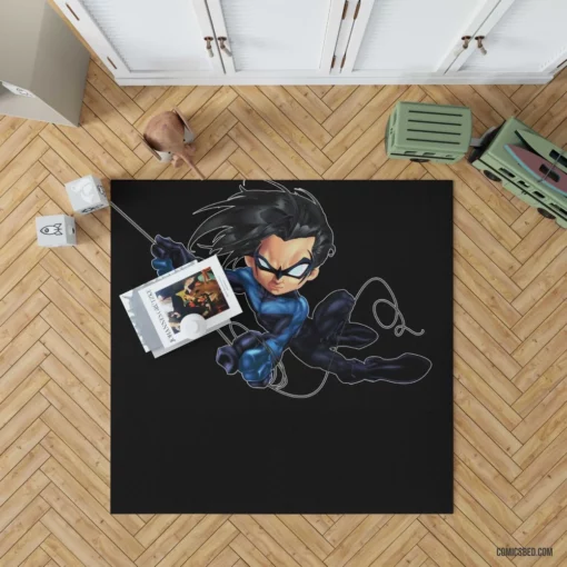 Nightwing DC Nighttime Guardian Comic Rug