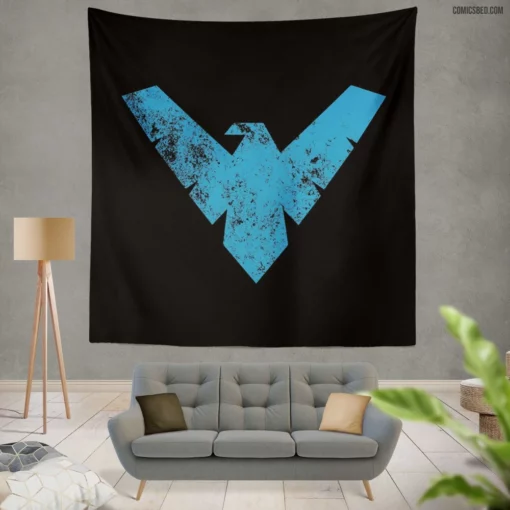 Nightwing DC Vigilante Hero Comic Wall Tapestry