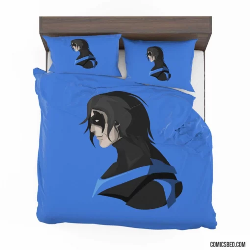 Nightwing Dynamic Dark Protector Comic Bedding Set 1