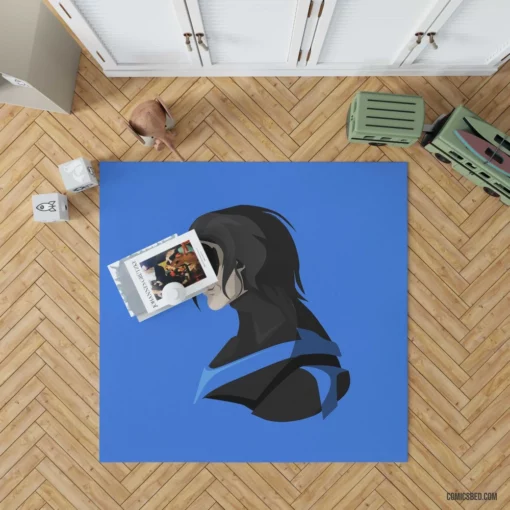 Nightwing Dynamic Dark Protector Comic Rug