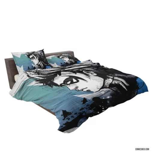 Nightwing Emblem City Guardian Comic Bedding Set 2