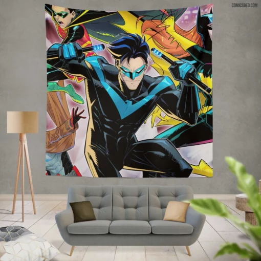 Nightwing Legacy of the Bat Comic Wall Tapestry