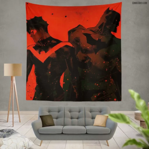 Nightwing Return Batman Ally Comic Wall Tapestry