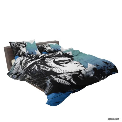 Nightwing Vigilante Acrobat Comic Bedding Set 2