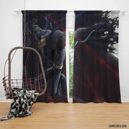 Nocturnal Pursuit The Dark Knight Comic Curtain