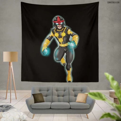 Nova Cosmic Adventurer Comic Wall Tapestry