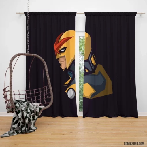 Nova Galactic Nova Corps Comic Curtain