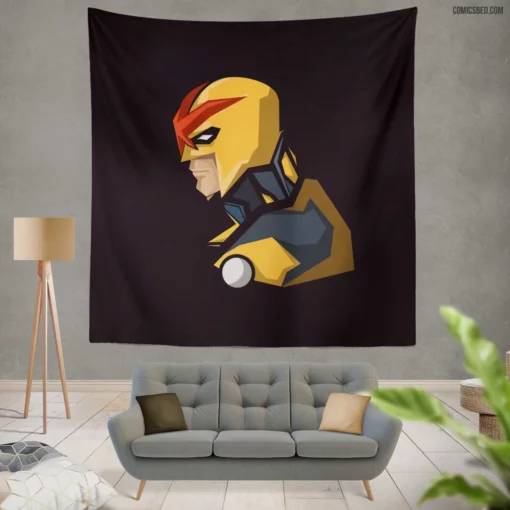 Nova Galactic Nova Corps Comic Wall Tapestry