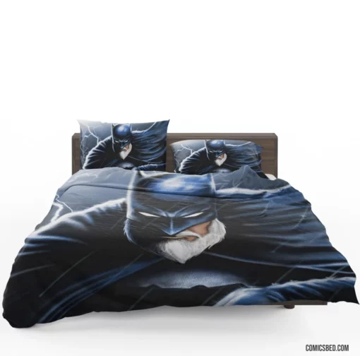 Older Batman with a White Beard Comic Bedding Set