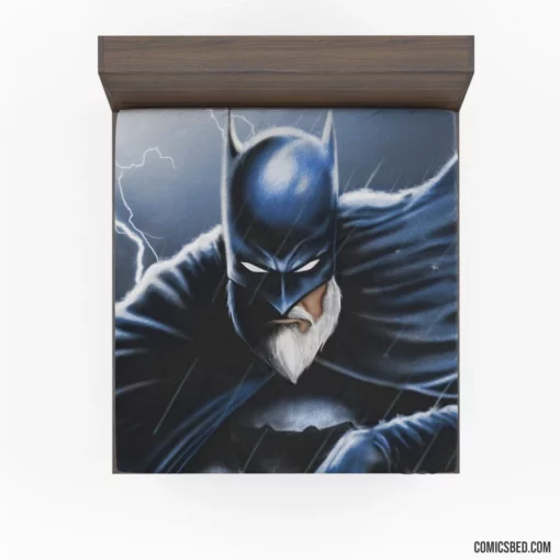 Older Batman with a White Beard Comic Fitted Sheet 1