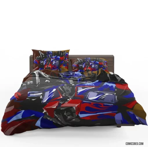 Optimus Prime Transformers Leader Comic Bedding Set