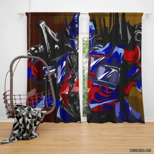 Optimus Prime Transformers Leader Comic Curtain