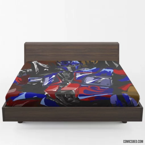 Optimus Prime Transformers Leader Comic Fitted Sheet