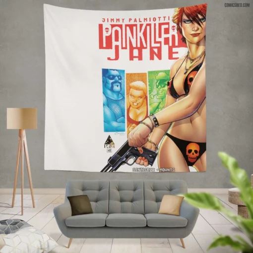 Painkiller Jane Vigilante Chronicles Comic Wall Tapestry